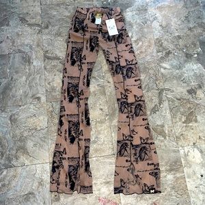 Mesh print flair pants from dolls kill